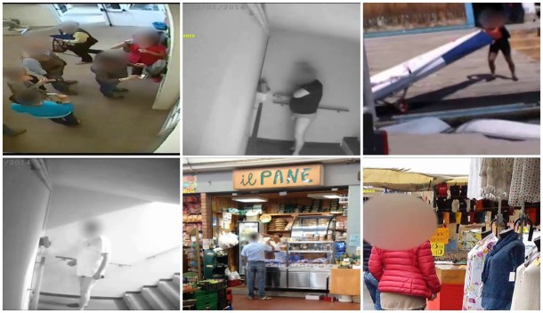 Le immagini delle telecamere della Guardia di Finanza riprendono i dipendenti infedeli