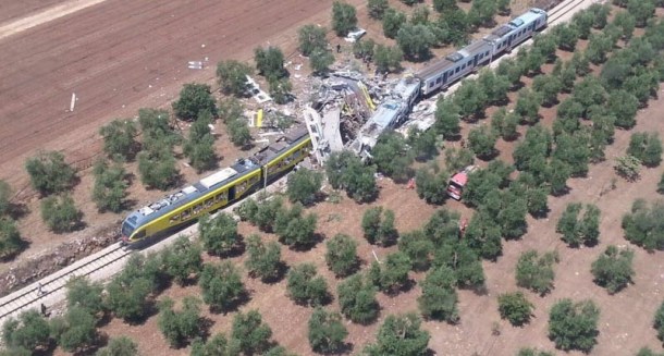 Il disastro ferroviario in Puglia incidente ferroviario in Puglia