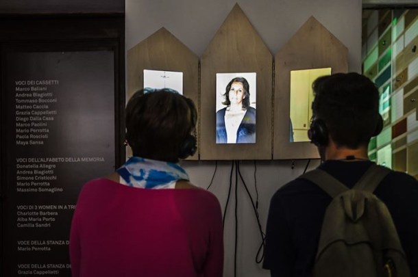 3 Women in a Triptych - video-installazione di Line Kühl e Giulia Ottaviano e a cura dei dotdotdot - foto di Luigi burroni