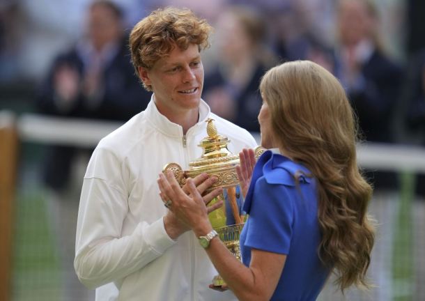 Sua Altezza - La Principessa del Galles premia Jannik Sinner a Wimbledon